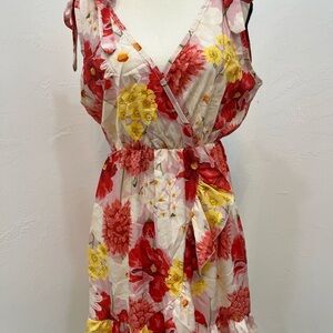 V&L‎ Women’s Midi Floral dress Made In Italy Size M